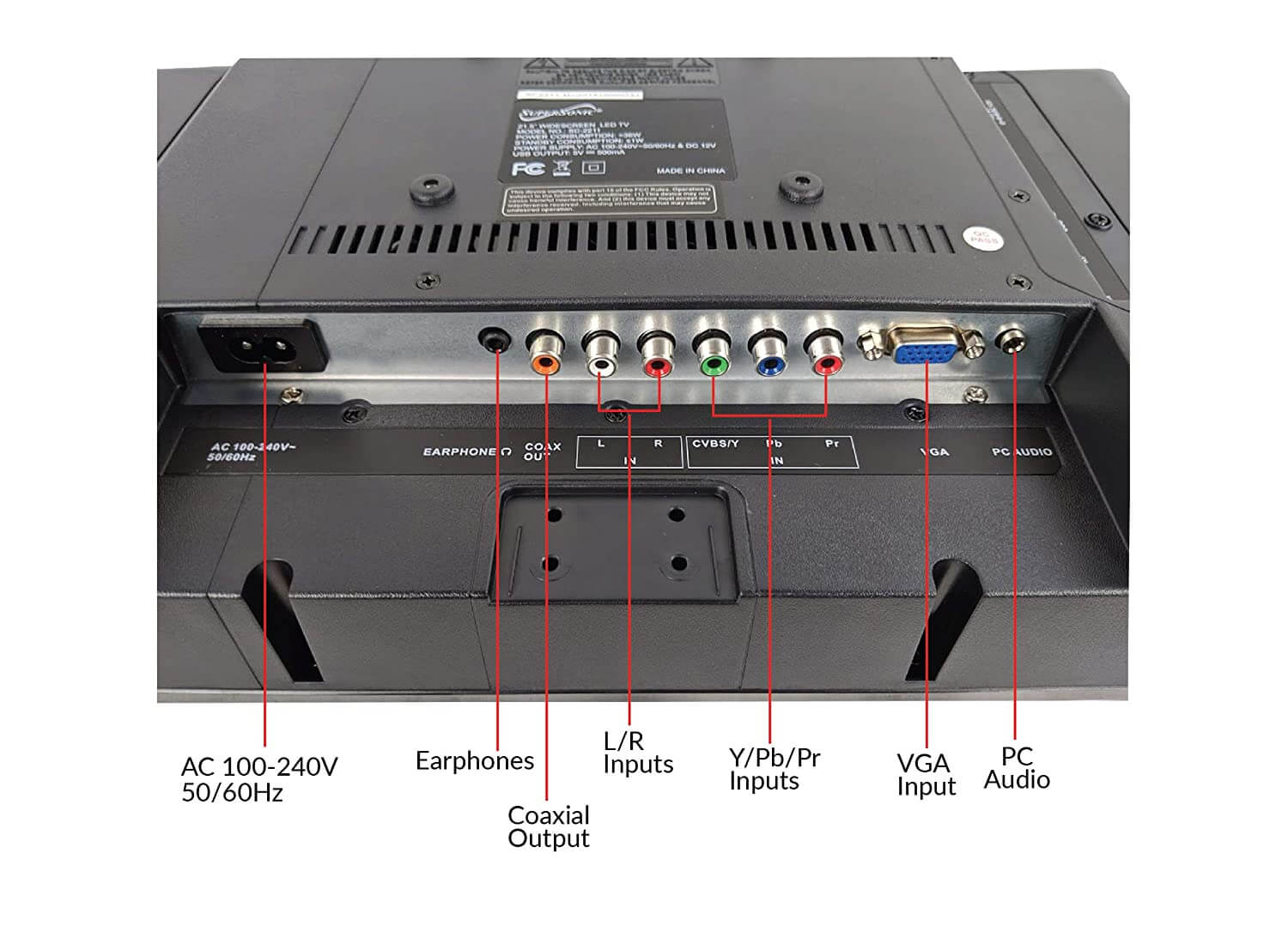 24" Supersonic 12 Volt AC/DC Widescreen LED HDTV with USB, SD Card Reader and HDMI