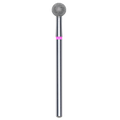 DIAMOND NAIL DRILL BIT, "BALL", RED, HEAD DIAMETER 5MM (FA01R050) - STALEKS™-0