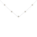Sterling Silver Diamond Station Necklace (1/2 cttw, I-J Color, I1-I2 Clarity)