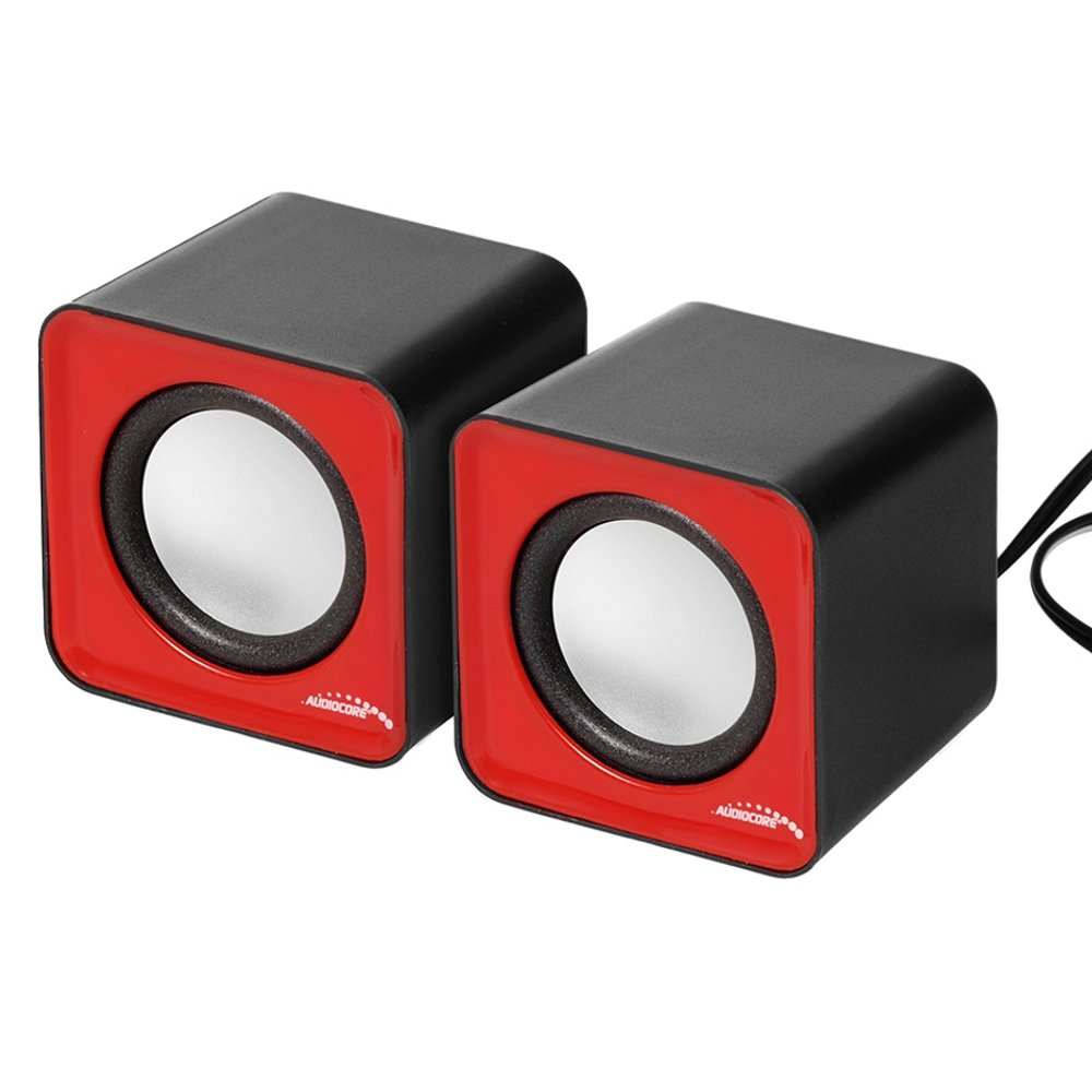 Difuzor stereo AudioCore AC870R 2.0, 6 W, roșu (AC870R)