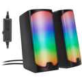 Speedlink Tonos RGB Gaming Stereo Hangszóró Fekete 12W