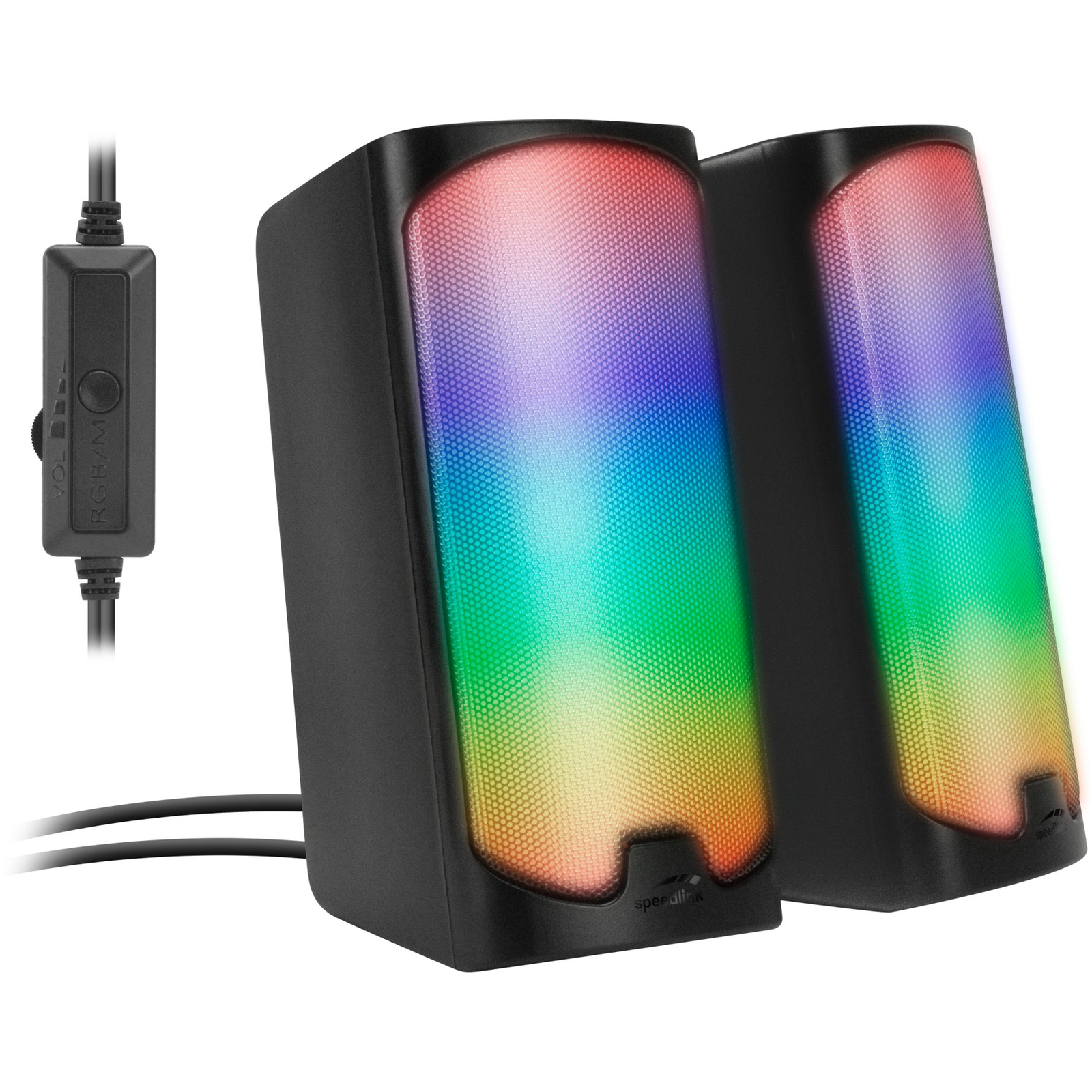 Speedlink Tonos RGB Gaming Stereo Hangszóró Fekete 12W