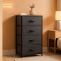 Storage Tower With Four Drawers Fabric Dresser Unit