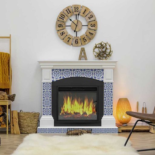 Blue and White pattern Tile Stickers for home innovation Model - A7