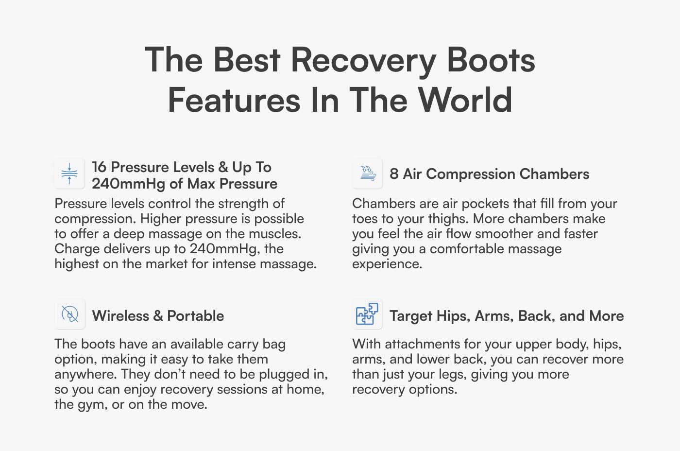 Charge Compression System – Elite Wireless Compression Boots by Aerify
