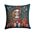 Cavalier King Charles Spaniel Christmas Throw Pillow