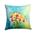 Orchids in Watercolor Throw Pillow
