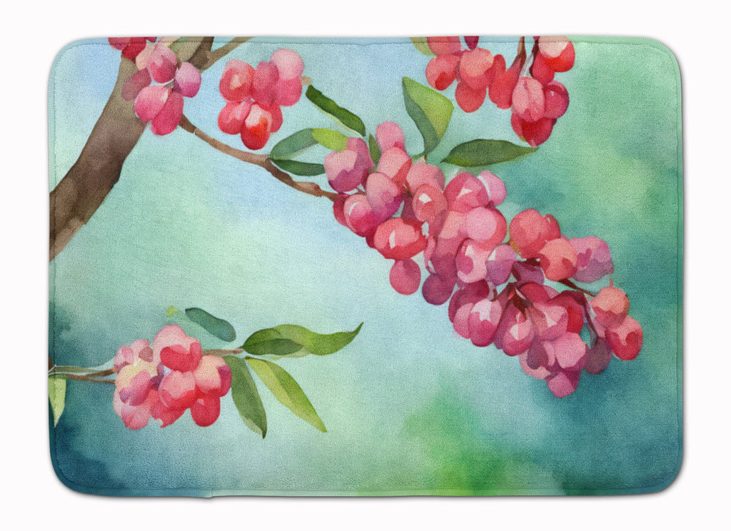 Pennsylvania Mountain Laurels in Watercolor Memory Foam Kitchen Mat