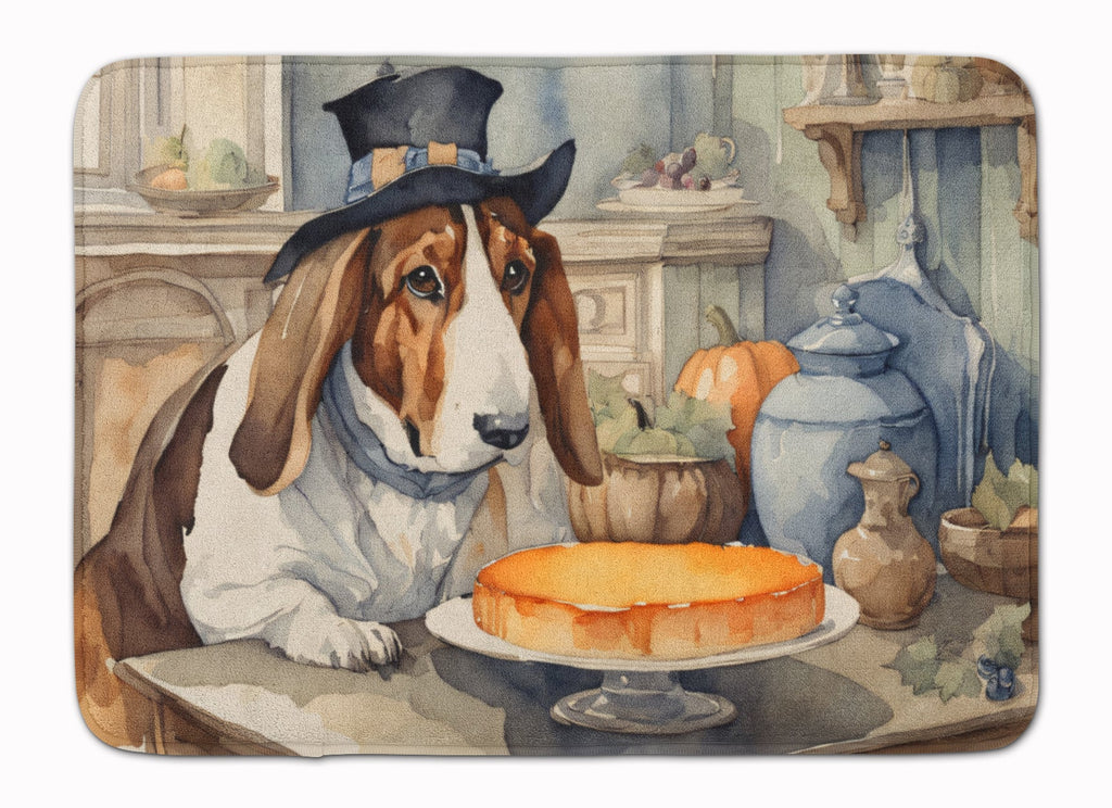 Basset Hound Fall Kitchen Pumpkins Memory Foam Kitchen Mat