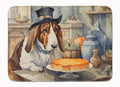 Basset Hound Fall Kitchen Pumpkins Memory Foam Kitchen Mat