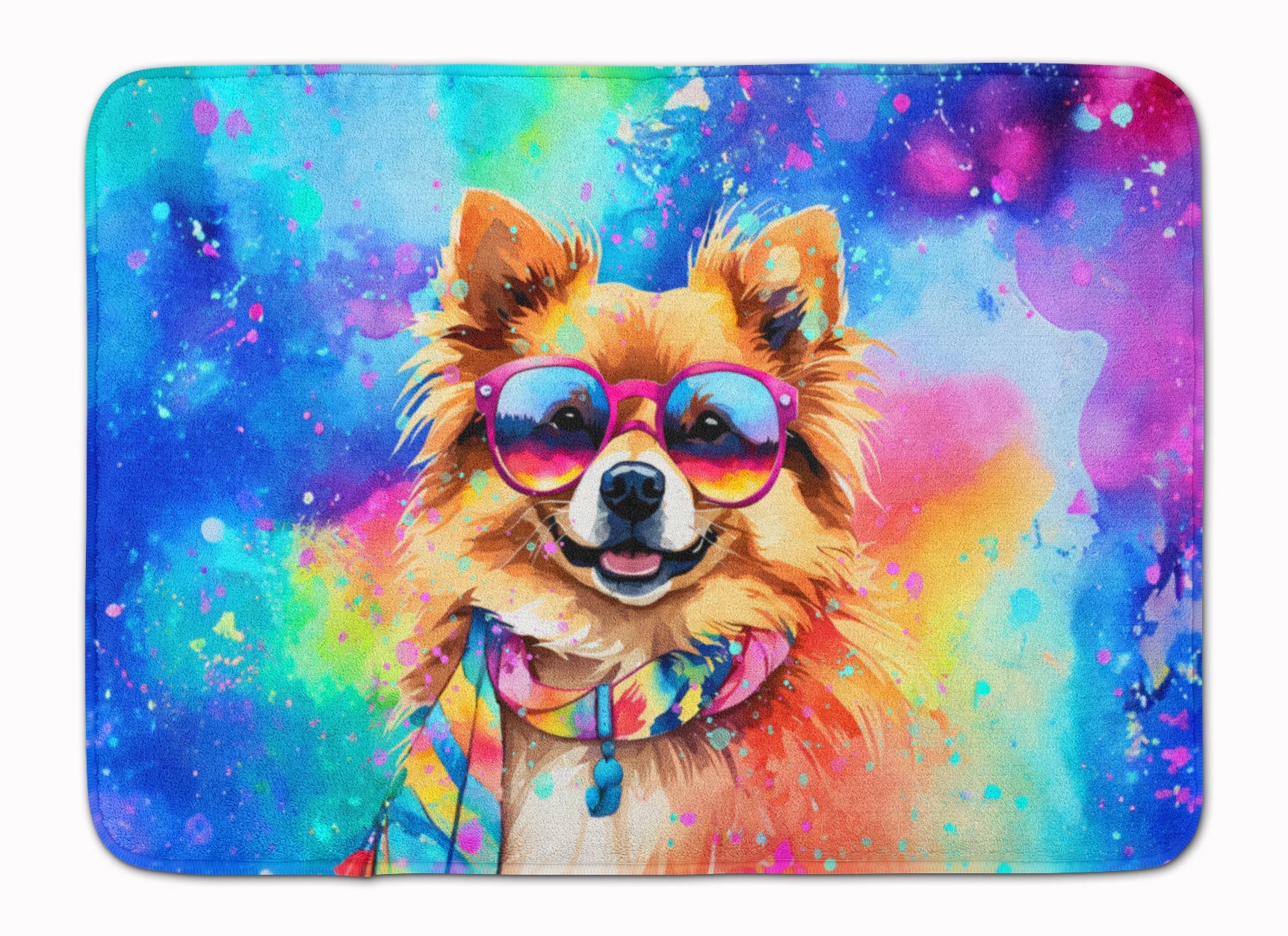Pomeranian Hippie Dawg Memory Foam Kitchen Mat