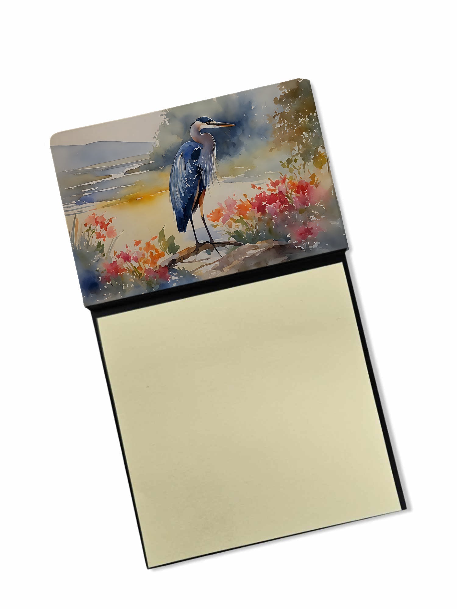 Blue Heron Sticky Note Holder