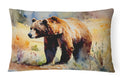 Grizzly Bear Throw Pillow