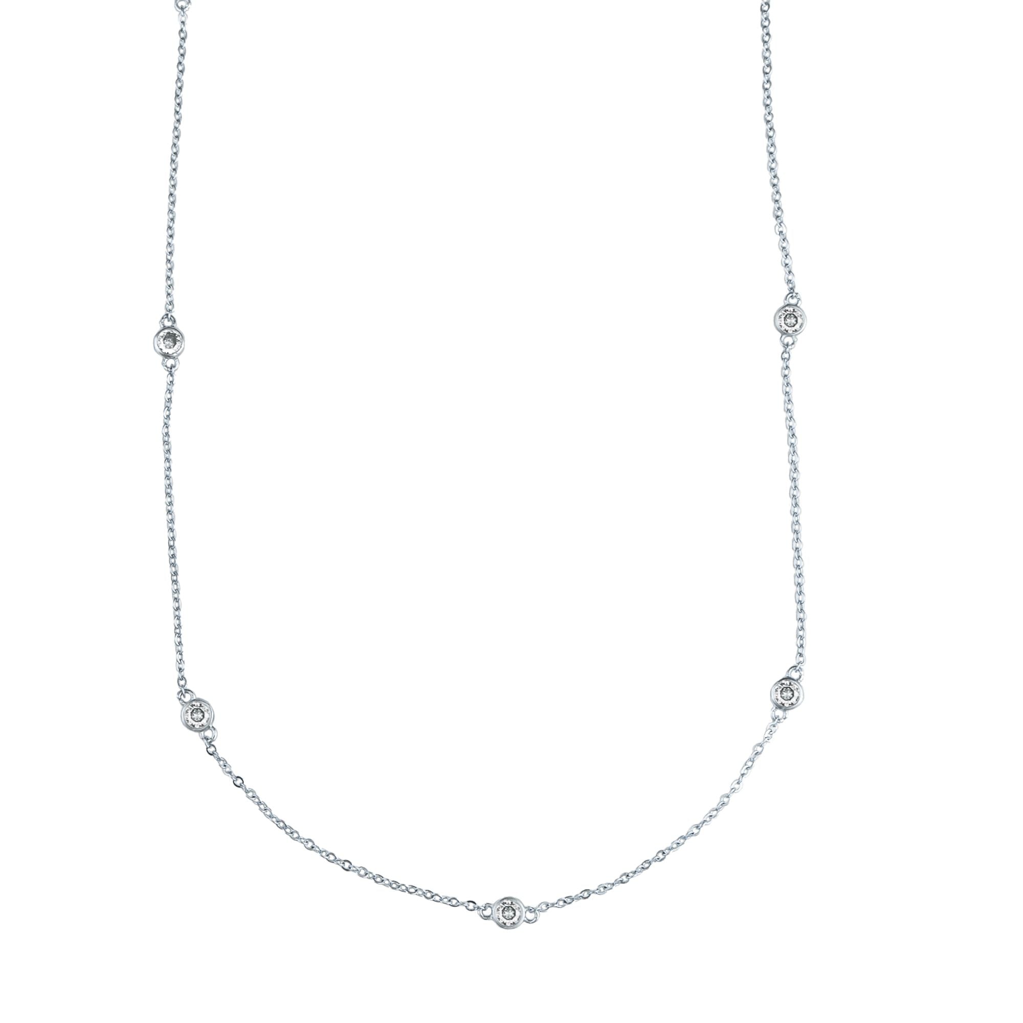 Long Round Zirconia Rollo Chain (H81)-1