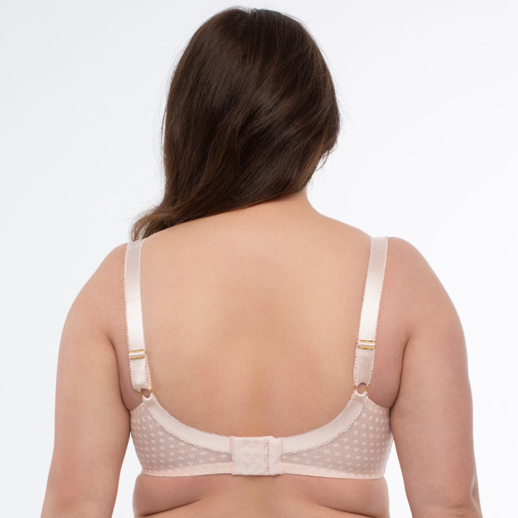 Sheer Mesh 3-Part Full Cup Bra Donna