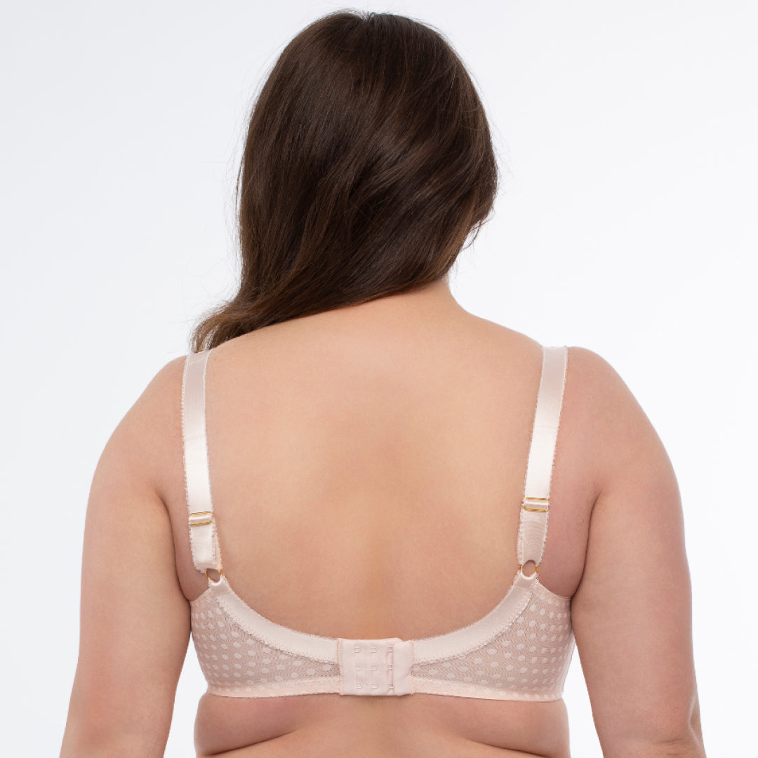 Sheer Mesh 3-Part Full Cup Bra Donna