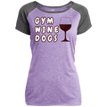 Ladies Performance T-Shirt Gym, Wine, Dogs