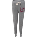 Ladies' Fleece Jogger Gym, Wine, Dogs