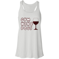 Flowy Racerback Tank Gym, Wine, Dogs