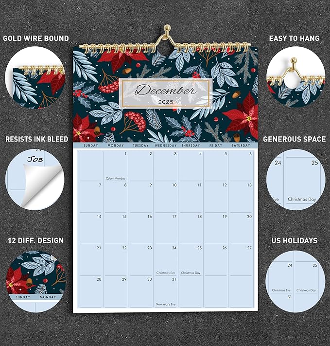 Exquisite Landscape Wall Calendar 2025