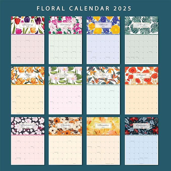Exquisite Landscape Wall Calendar 2025