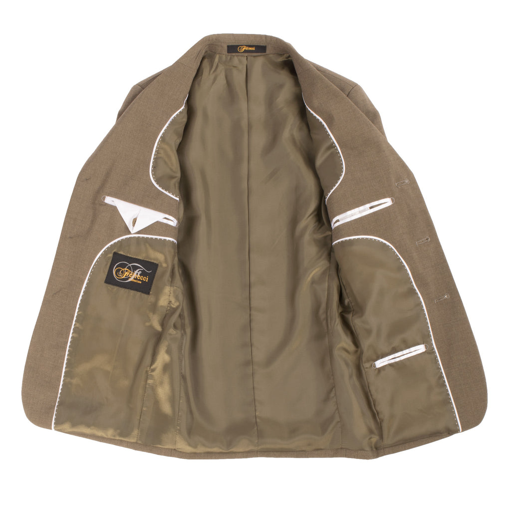 Boys Premium Brown Green 2pc Suit