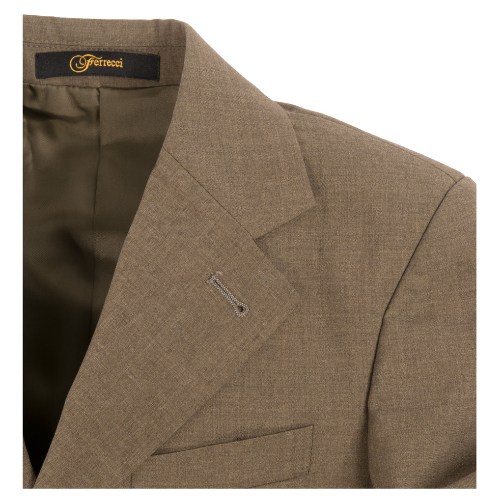 Boys Premium Brown Green 2pc Suit