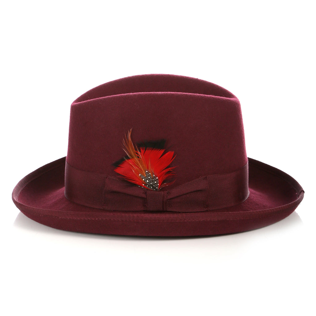 Premium Burgundy Godfather Hat