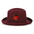 Premium Burgundy Godfather Hat
