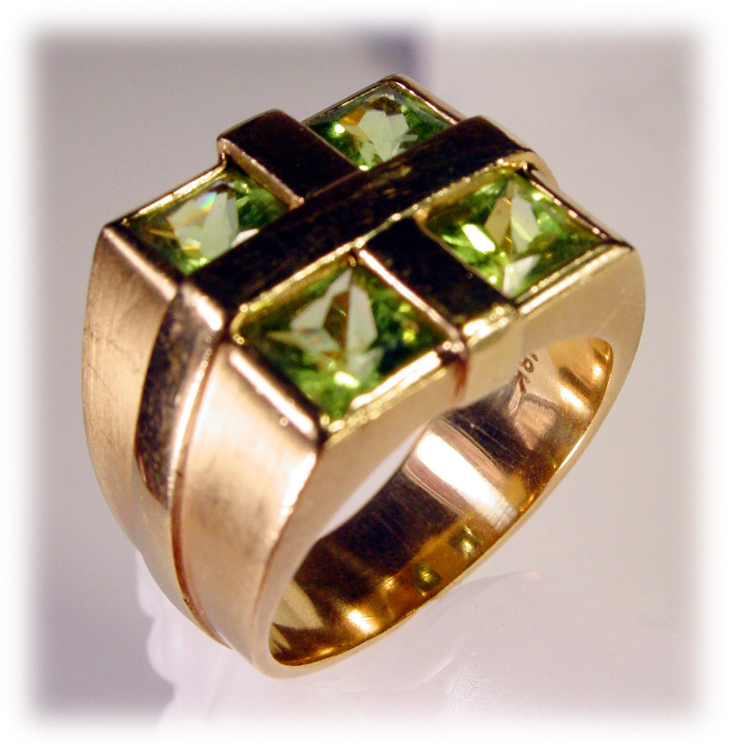 Gift Necklace-18K Gold and Peridot