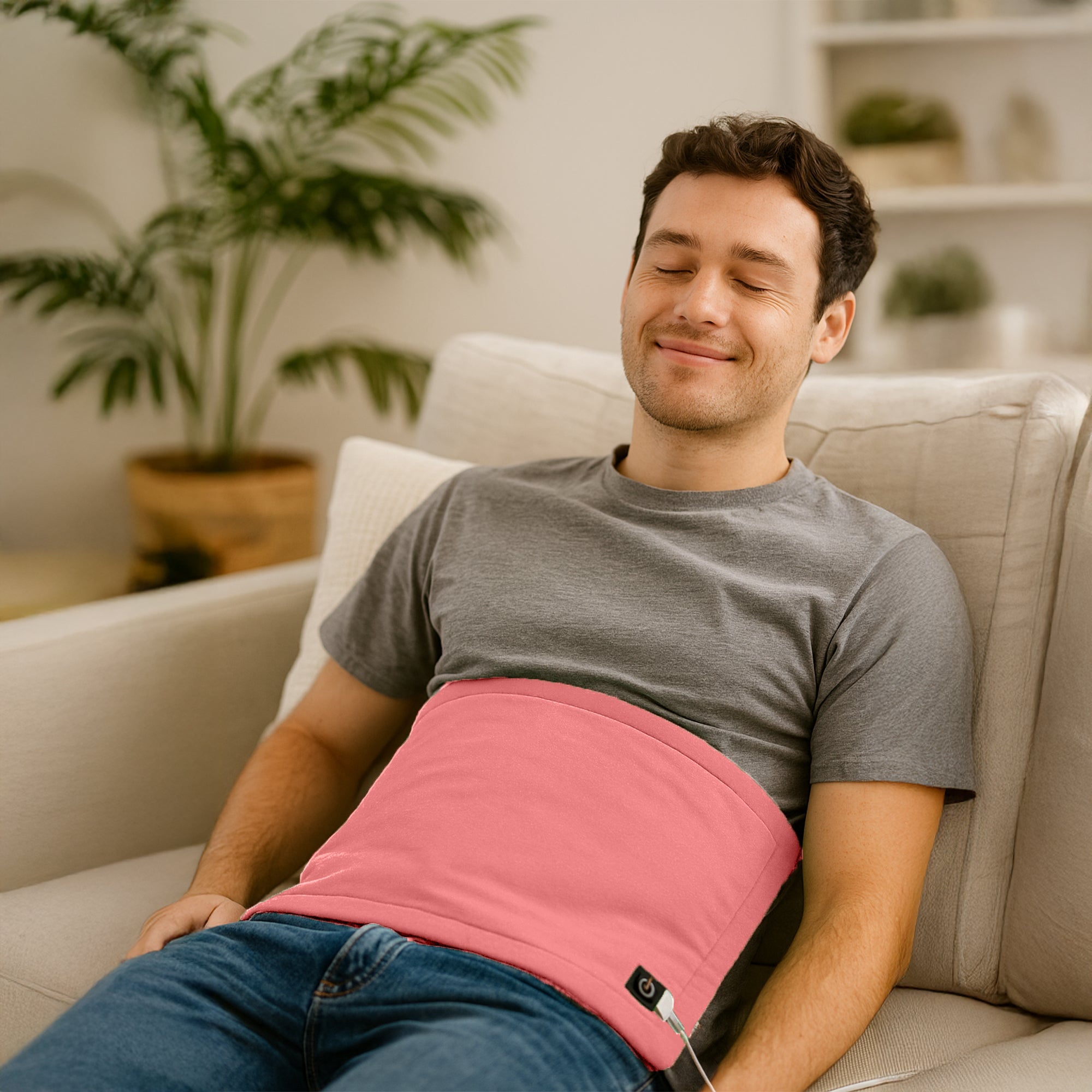 Pursonic Comfort Duo: Extra Large Electric Heating Pads (Pink & Black)