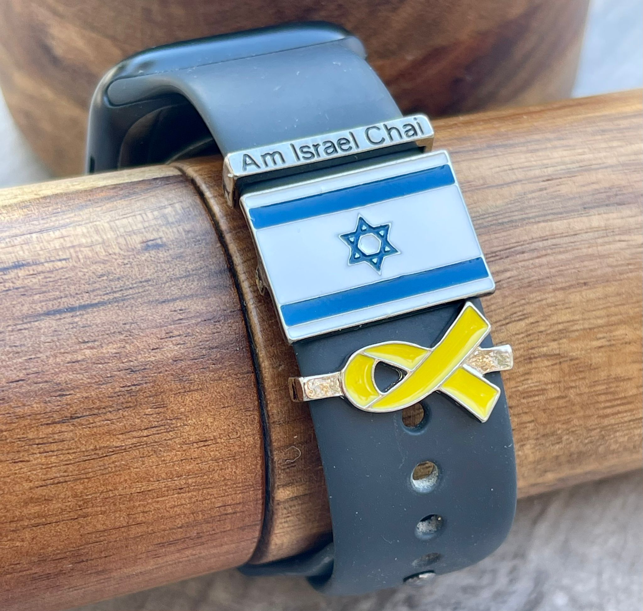 Yellow Ribbon Charm Watch Band  – #BringThemHomeNow