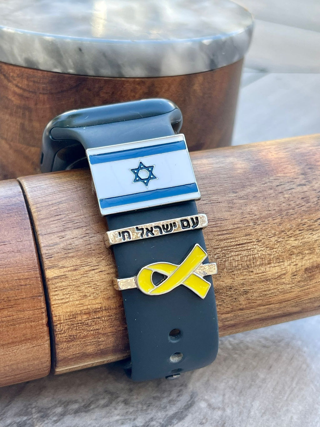 Yellow Ribbon Charm Watch Band  – #BringThemHomeNow