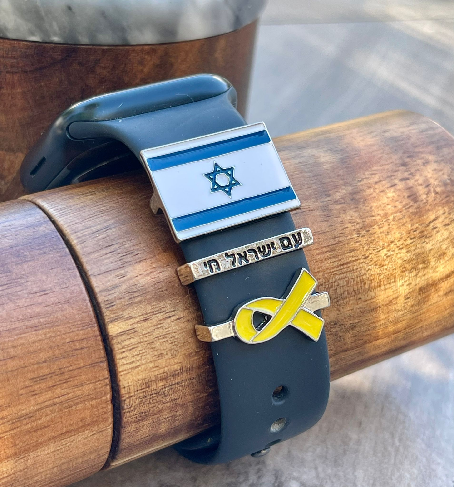 Yellow Ribbon Charm Watch Band  – #BringThemHomeNow