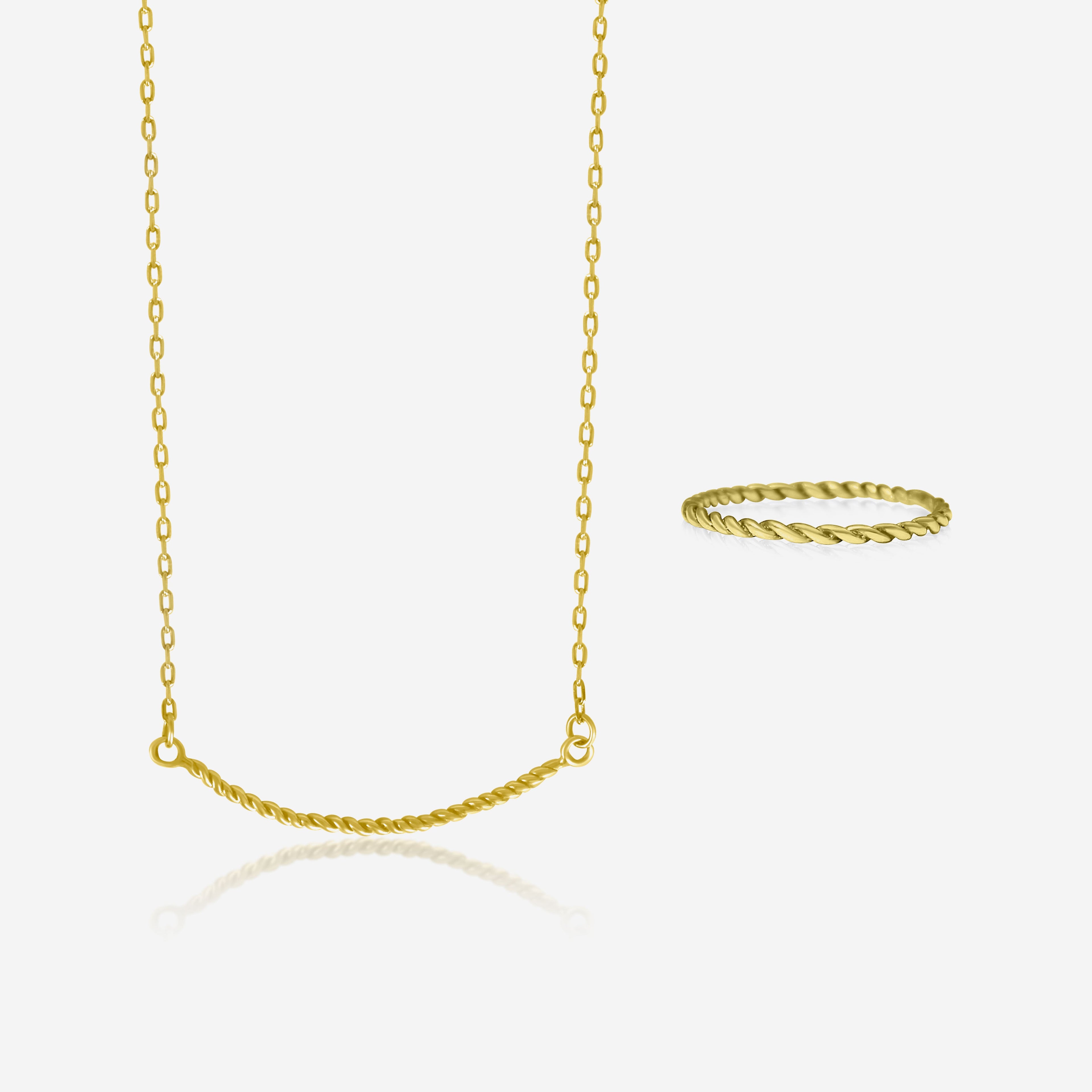 Twisted Ring & Necklace