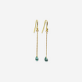 Green Apatite Drop Earrings