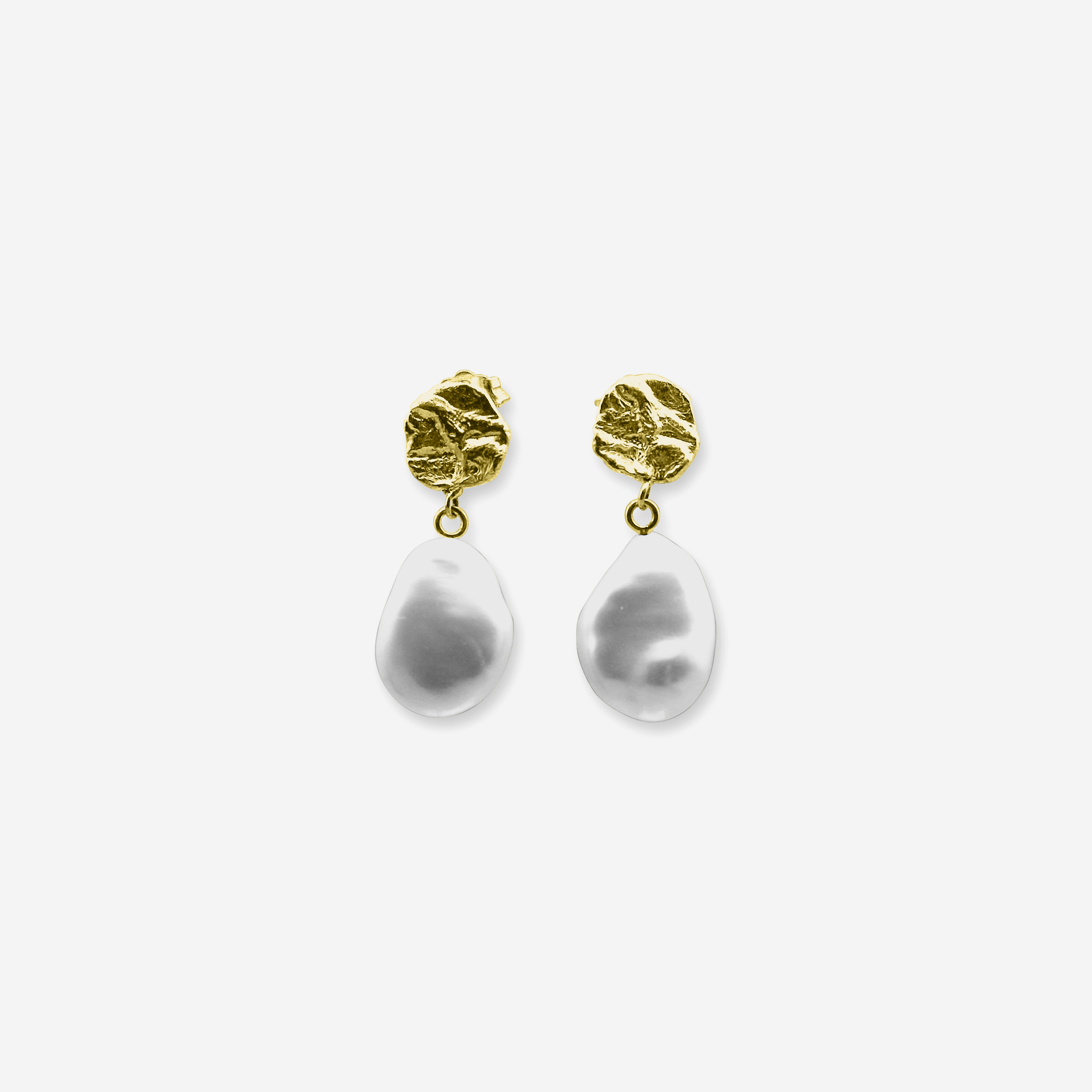 Crumpled Paper Earrings