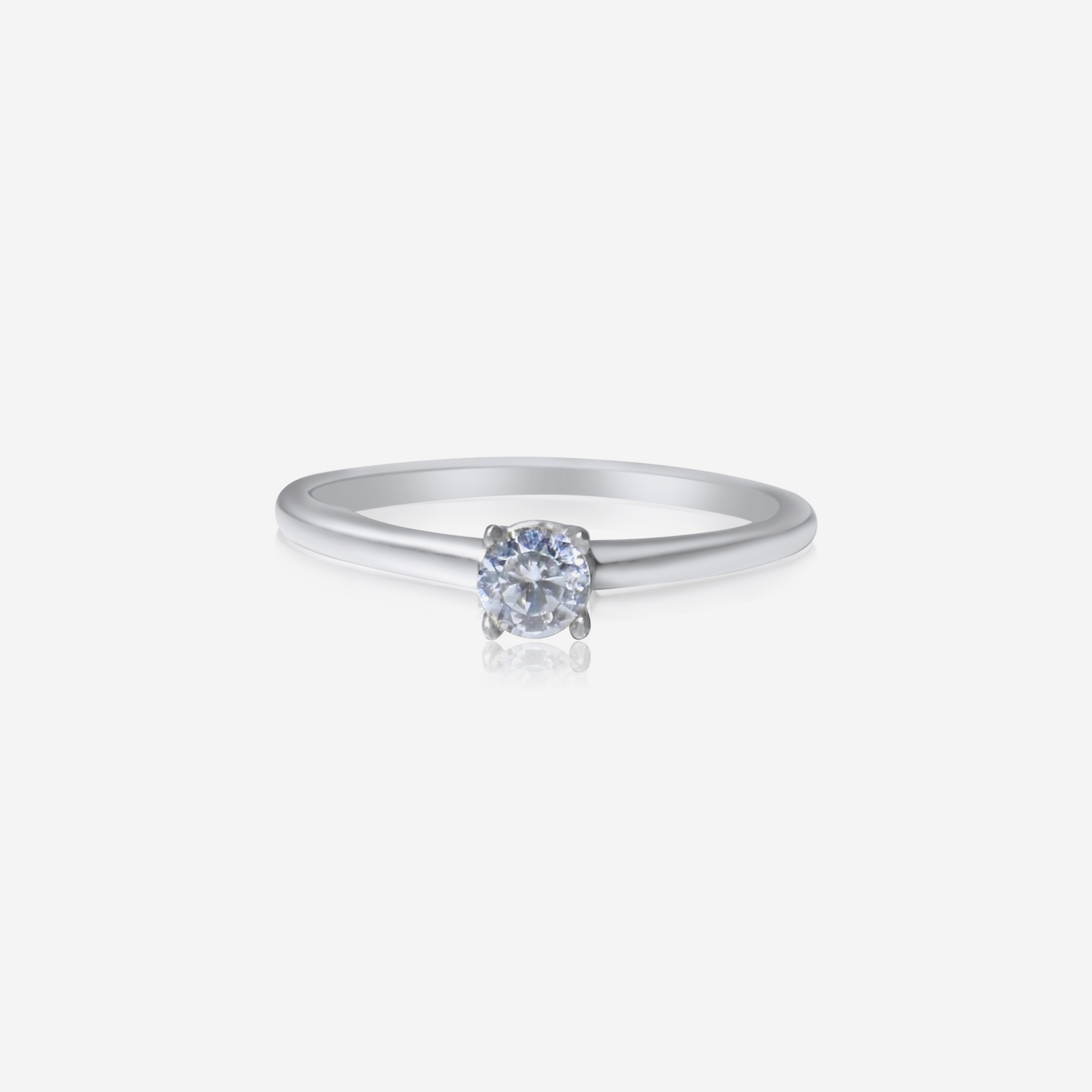 Diamond Essence Solitaire Ring w/ Lab-Grown Diamonds