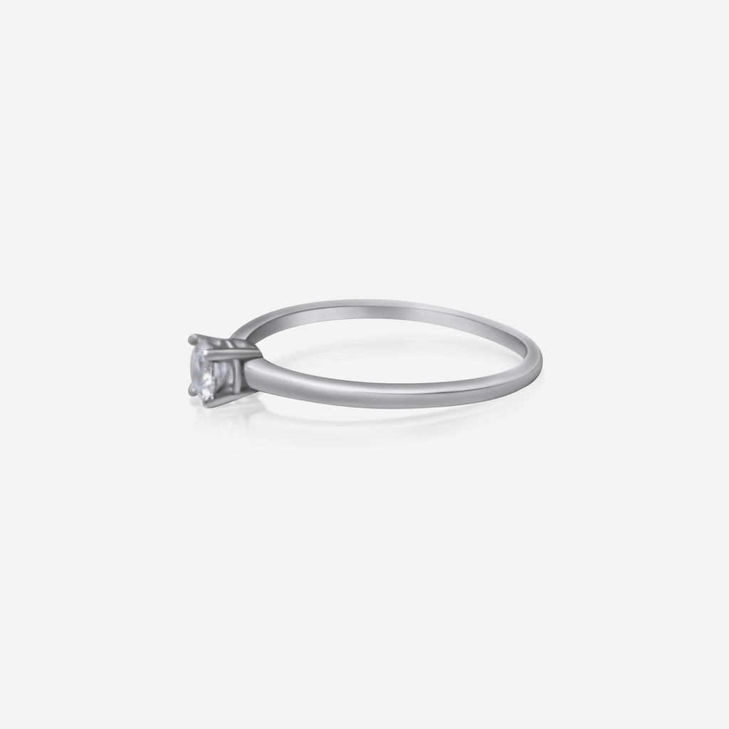 Diamond Essence Solitaire Ring w/ Lab-Grown Diamonds