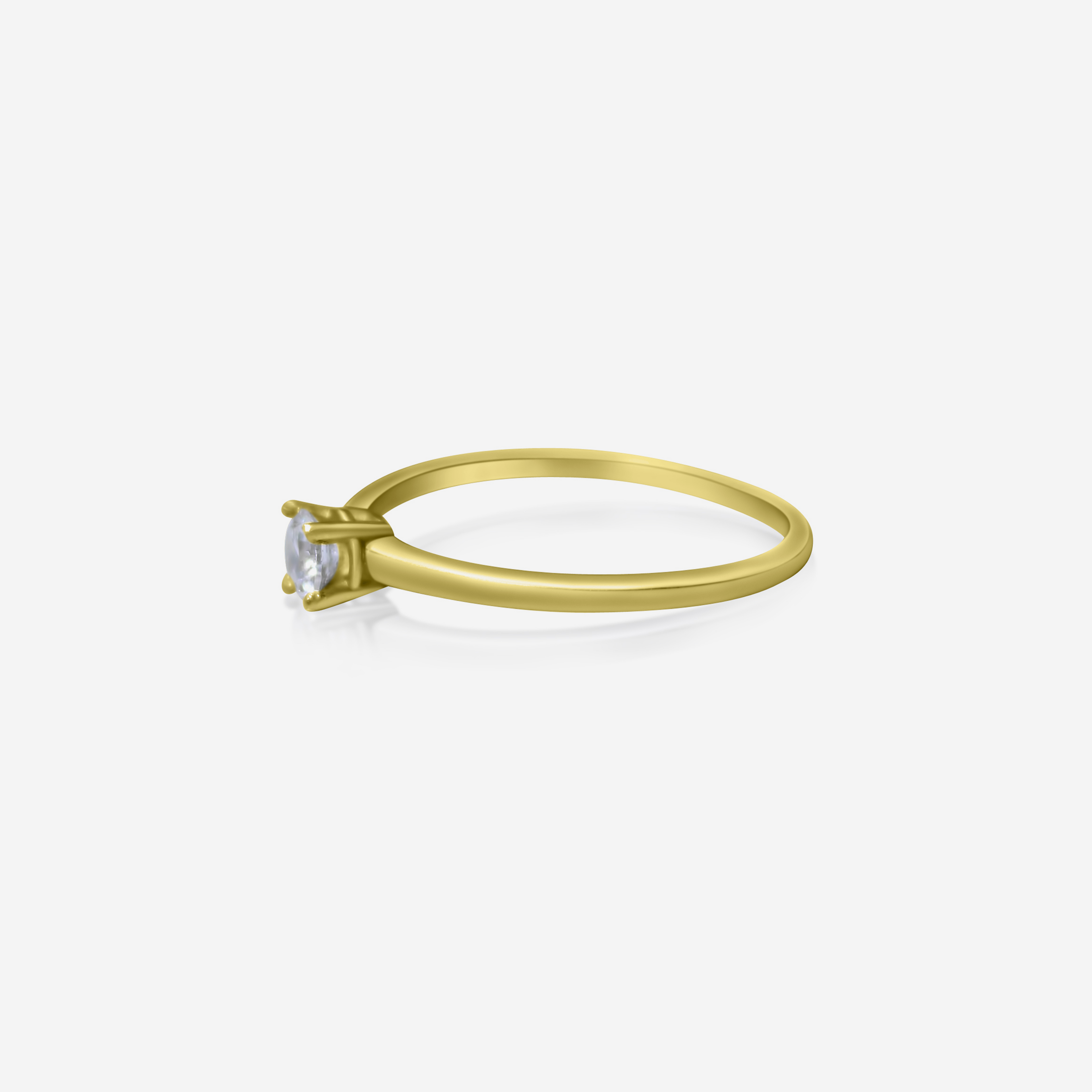 Diamond Essence Solitaire Ring w/ Lab-Grown Diamonds