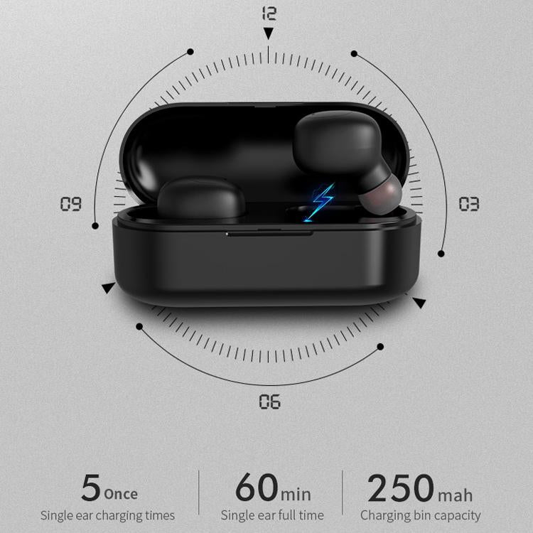 NNEIDS Wireless Sports Bluetooth Earphones - Binaural Stereo Black