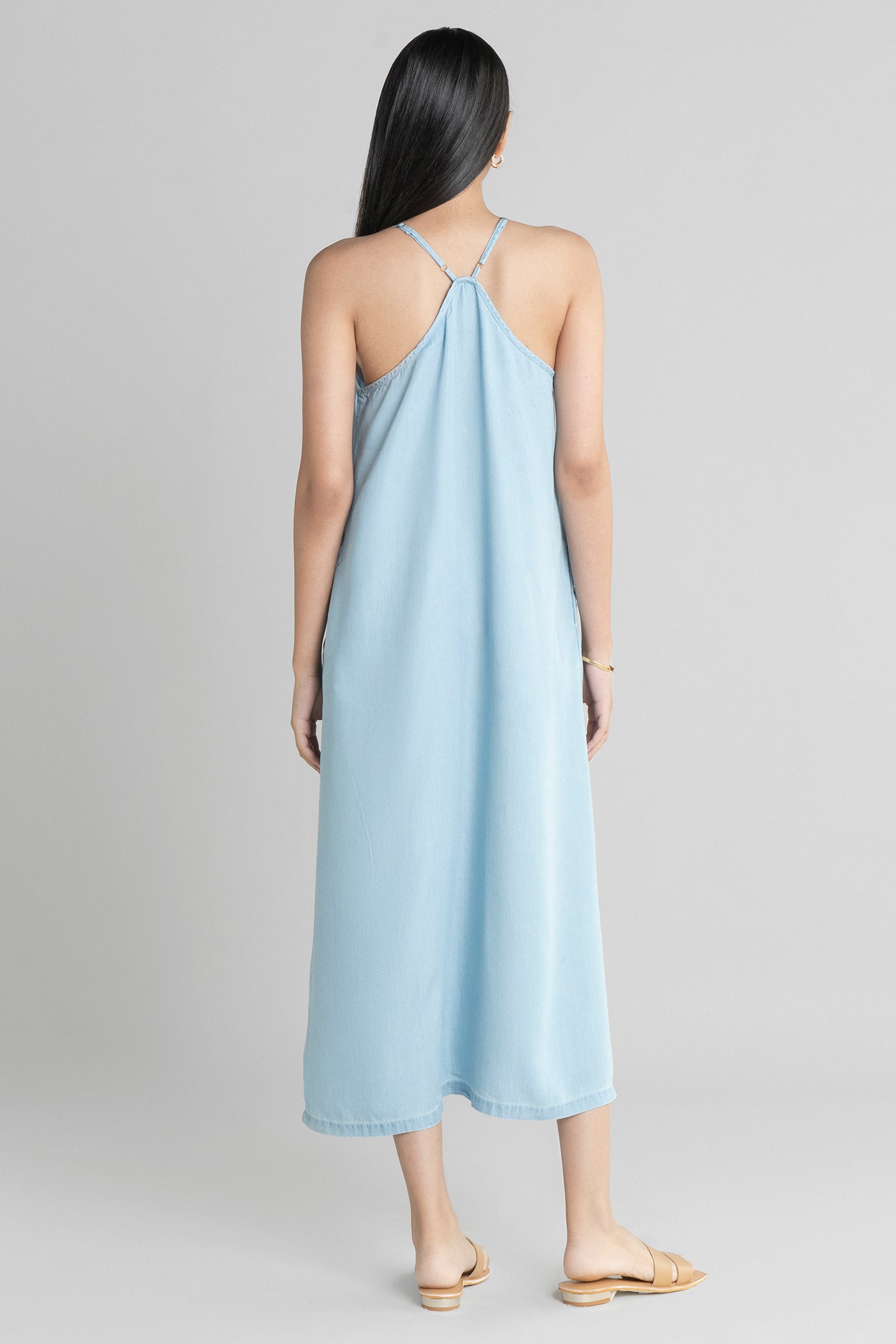In The Mood For Love Denim Midi Dress