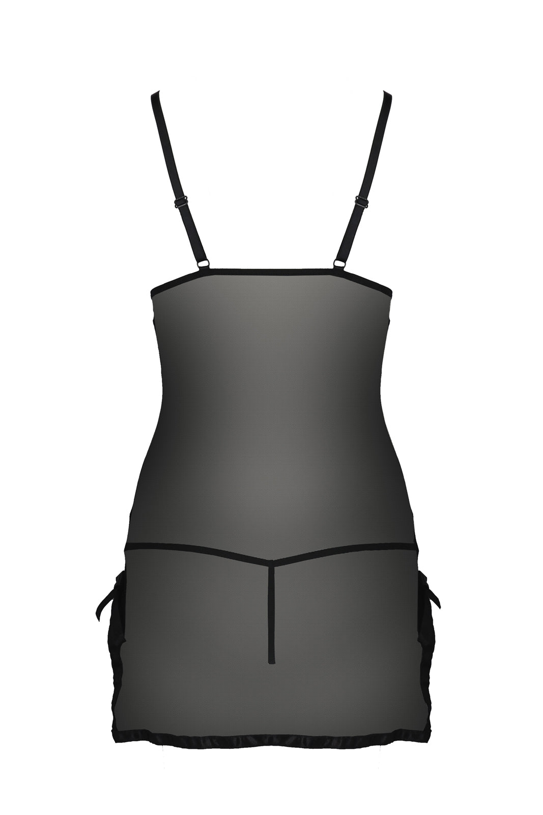 Sexy Sheer Mesh Chemise Casmir Kea Black