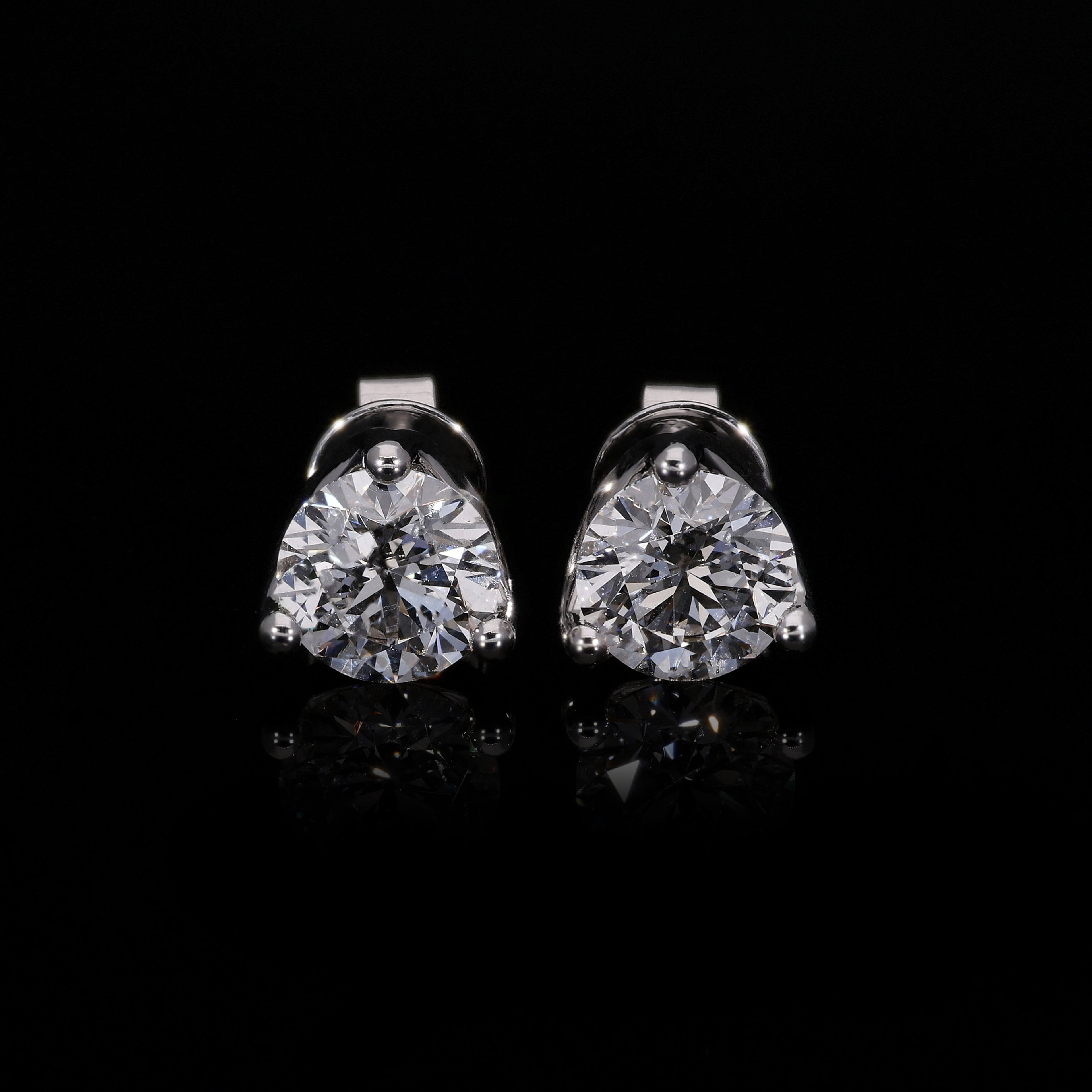 Quarter Stud Earrings