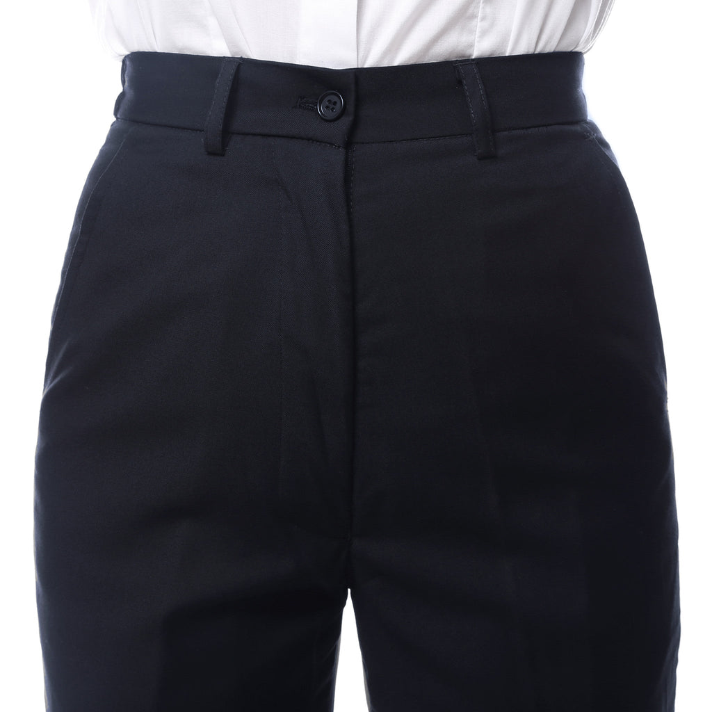 Womens 2789 Navy Elastic Waistband Dress Pants-3