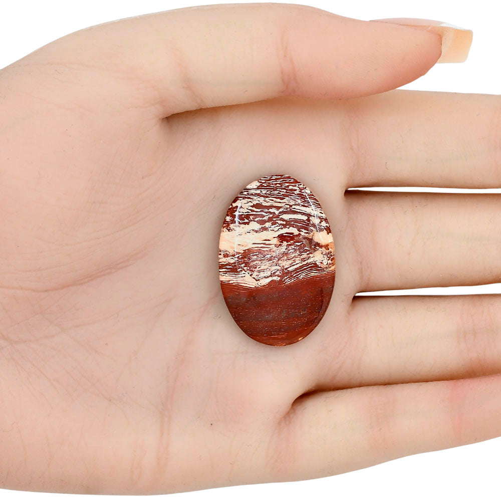 Snake Skin Jasper 31.5x21.4x4.5 mm Oval Gemstone LS01560-11