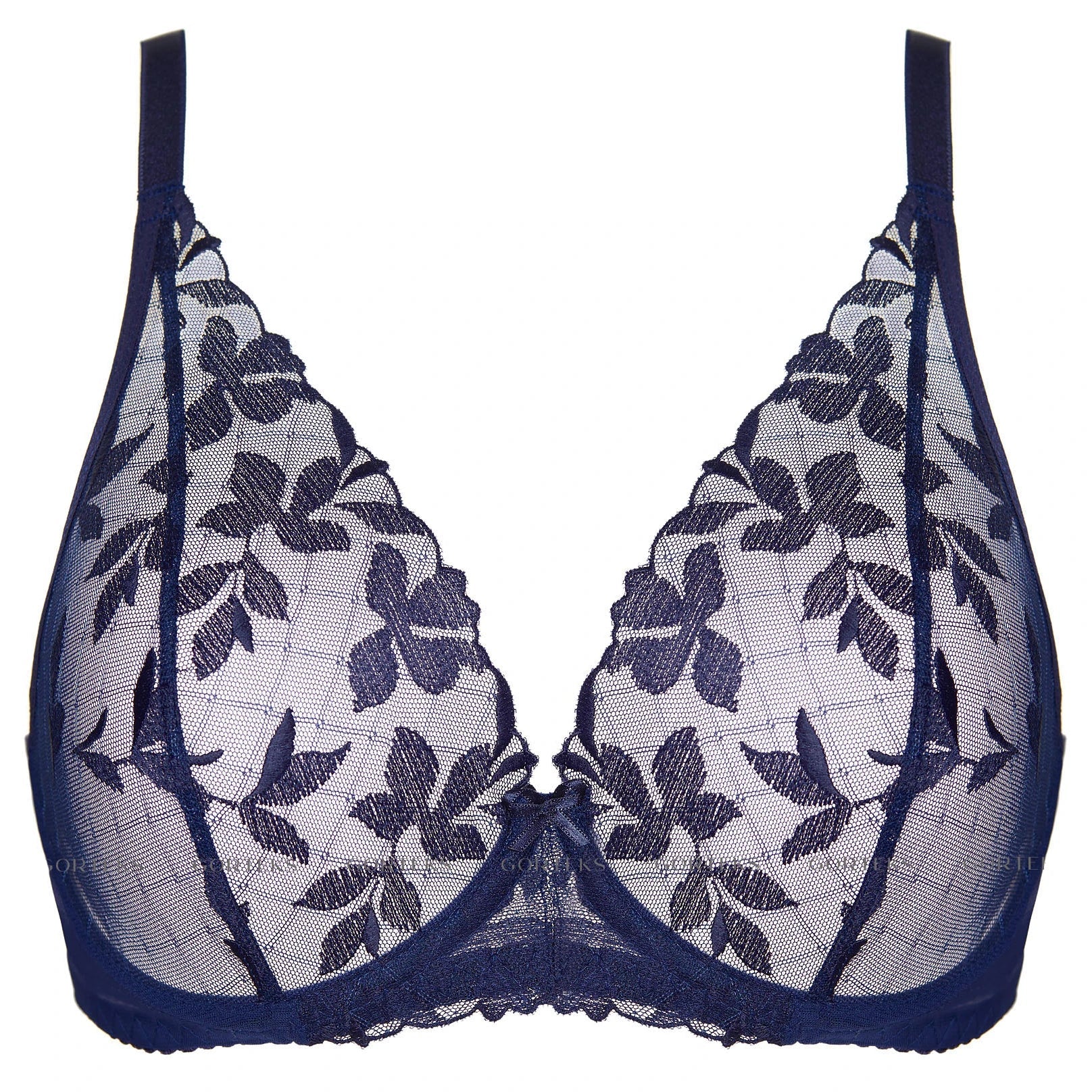 Sheer Mesh Plunge Bra Gorteks Mona