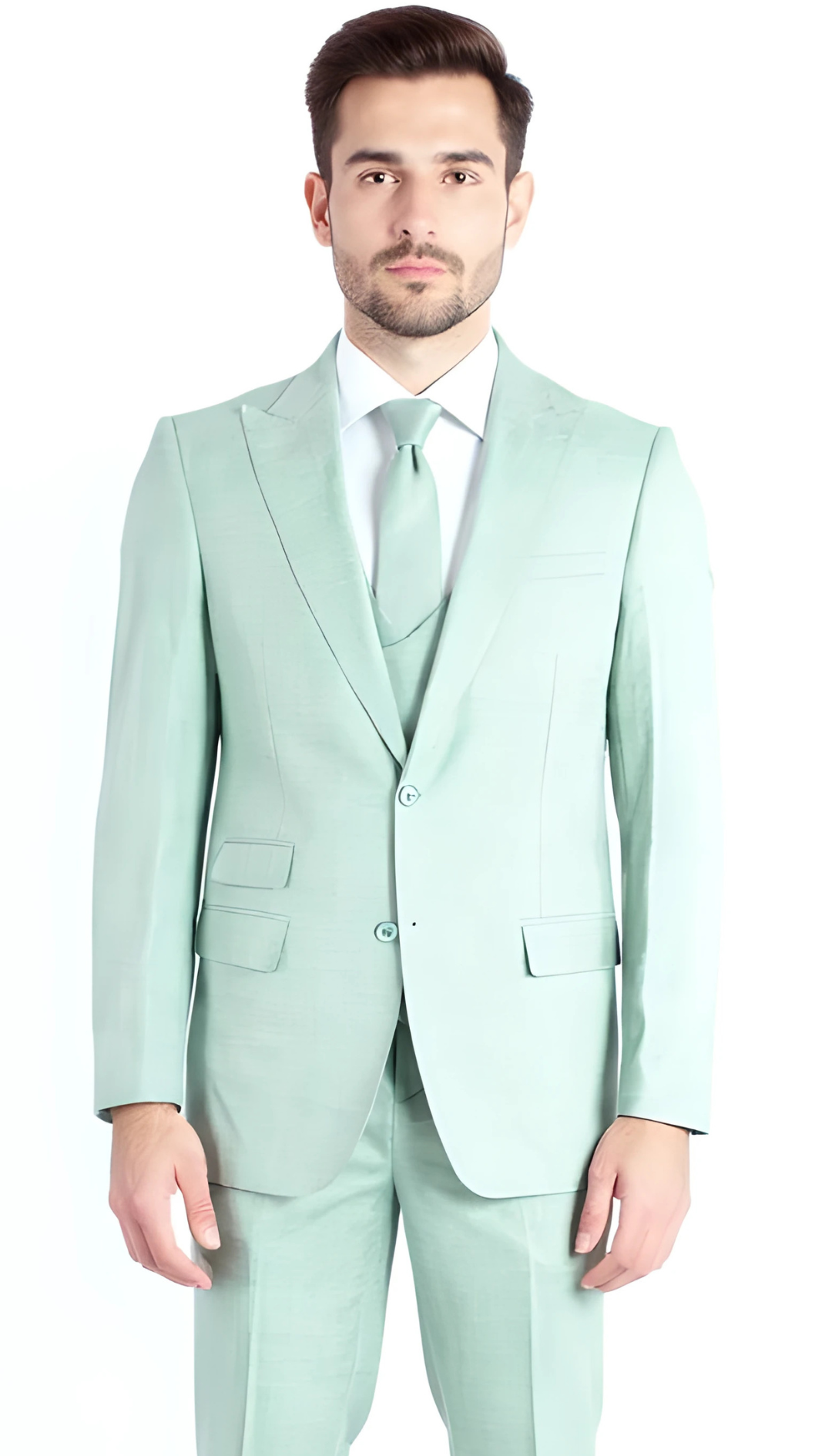 Rockford Peak Lapel Double Breasted Suit - Slim Fit