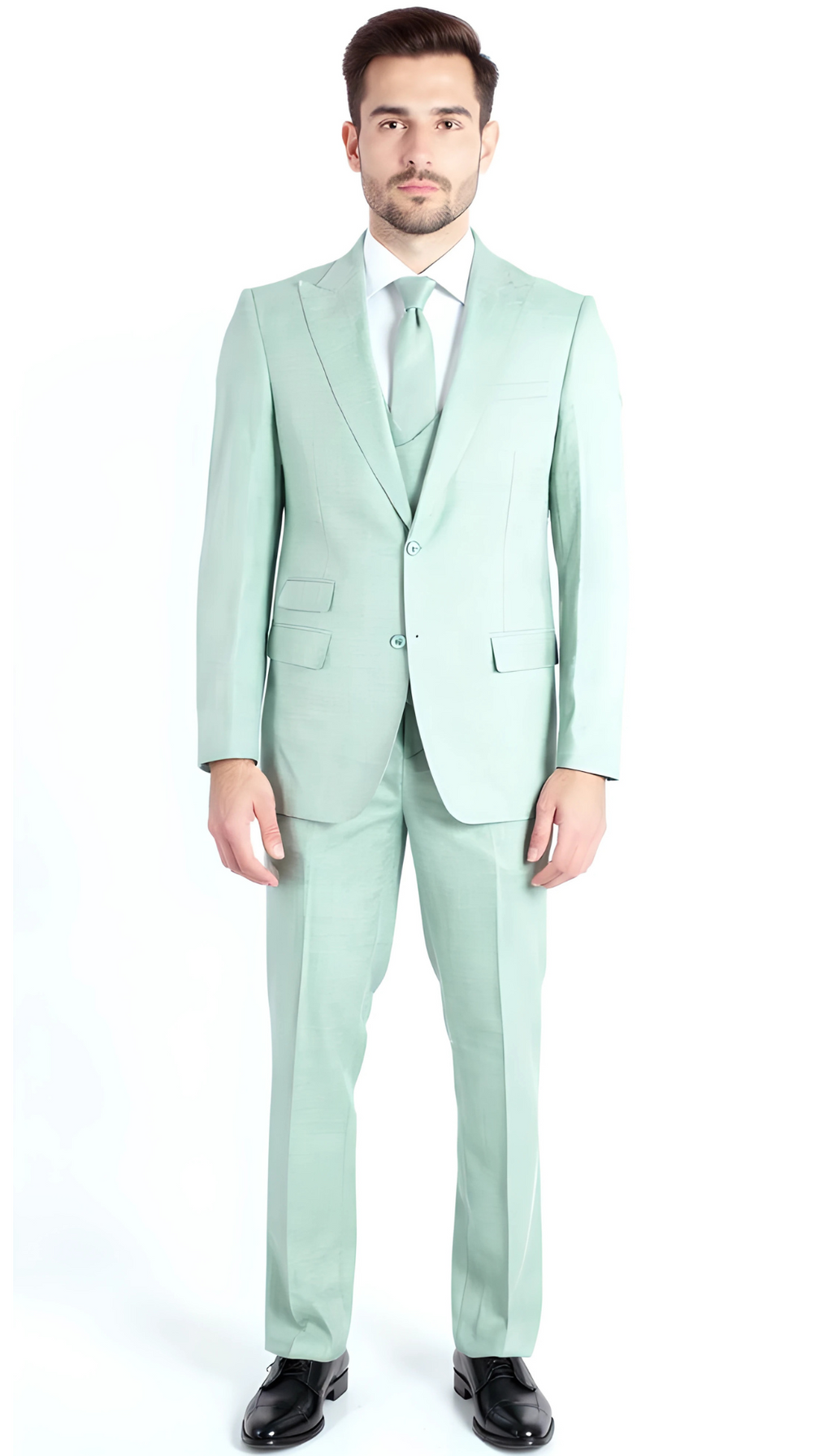 Rockford Peak Lapel Double Breasted Suit - Slim Fit