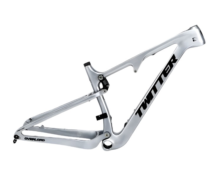 TWITTER OVERLORD Full Suspension Carbon MTB Frame – T800 Mix, 29"/27.5", AM, with DNM Rear SHOX